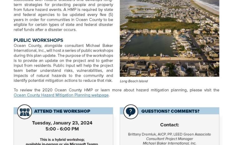 Ocean HMP Public Outreach Flyer
